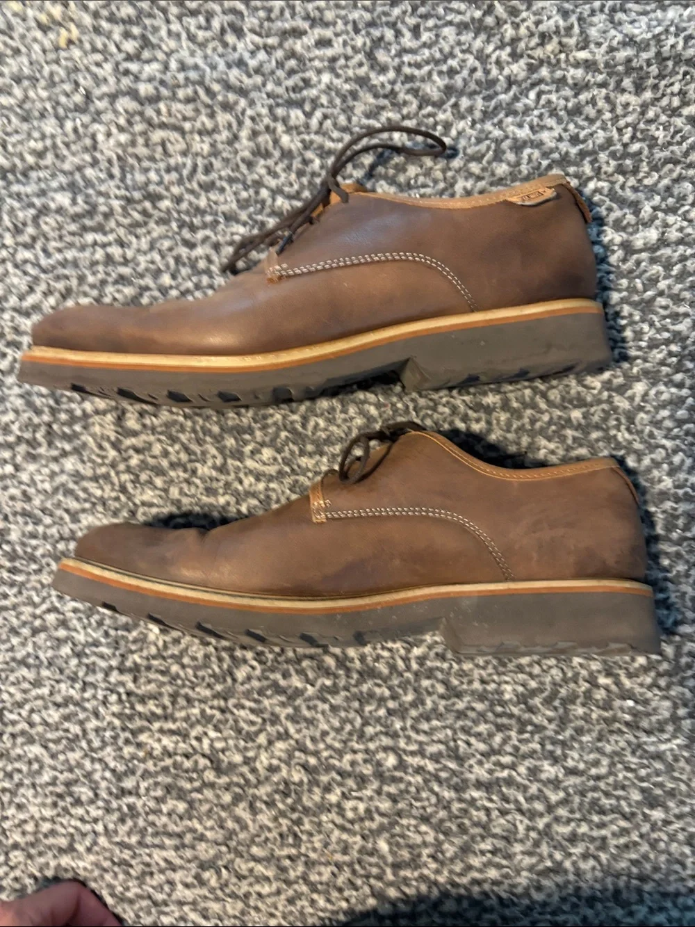 Pikolinos Men’s Size 10.5 (EU 44) Brown Leather Derby Shoes Excellent Condition!